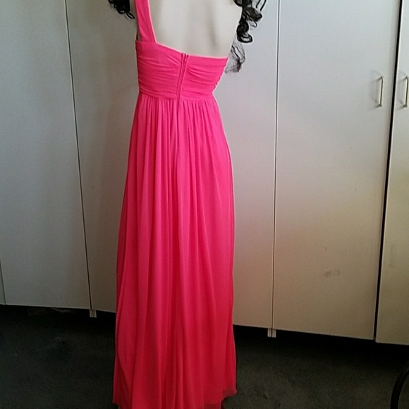 Neon Pink maxi dress  sz 3 - Picture 3 of 6